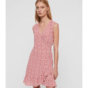 ALLSAINTS Krystal Scatter Wrap Dress